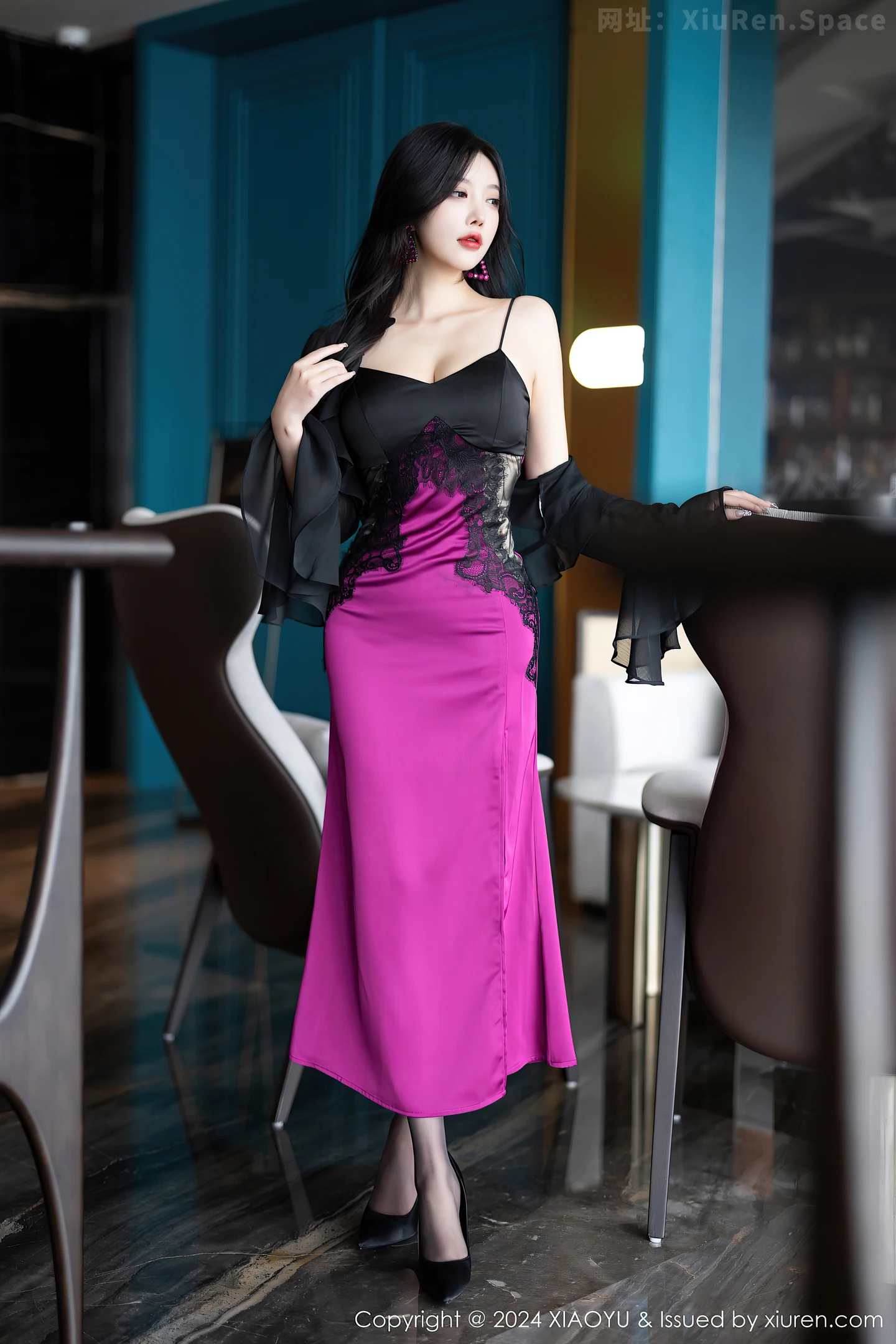 图片[5]-[XiaoYu画语界]Vol.1192 女神杨晨晨Yome性感吊带裙+黑色情趣服饰秀完美身材诱惑写真85P-秀人网官方网站